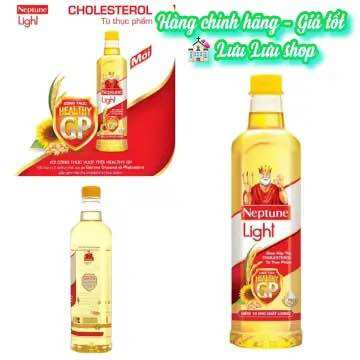 Chai 1L dầu an Neptune Light mẫu mới