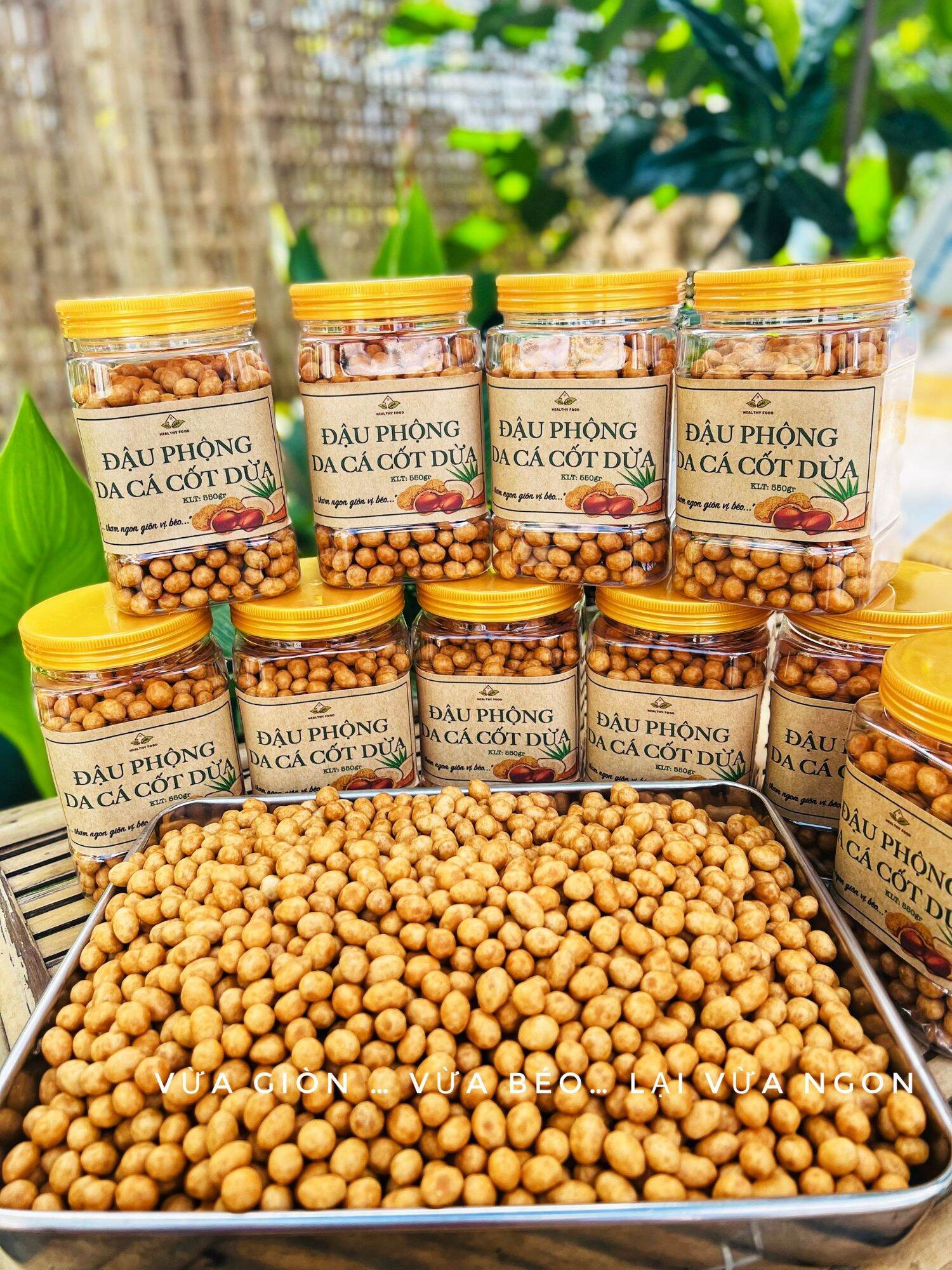 Đậu phộng da cá nước cốt dừa hủ 500g
