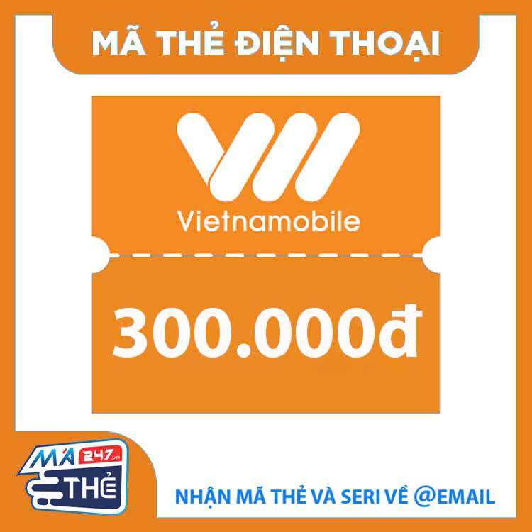 Mã thẻ nạp điện thoại Vietnamobile 300K
