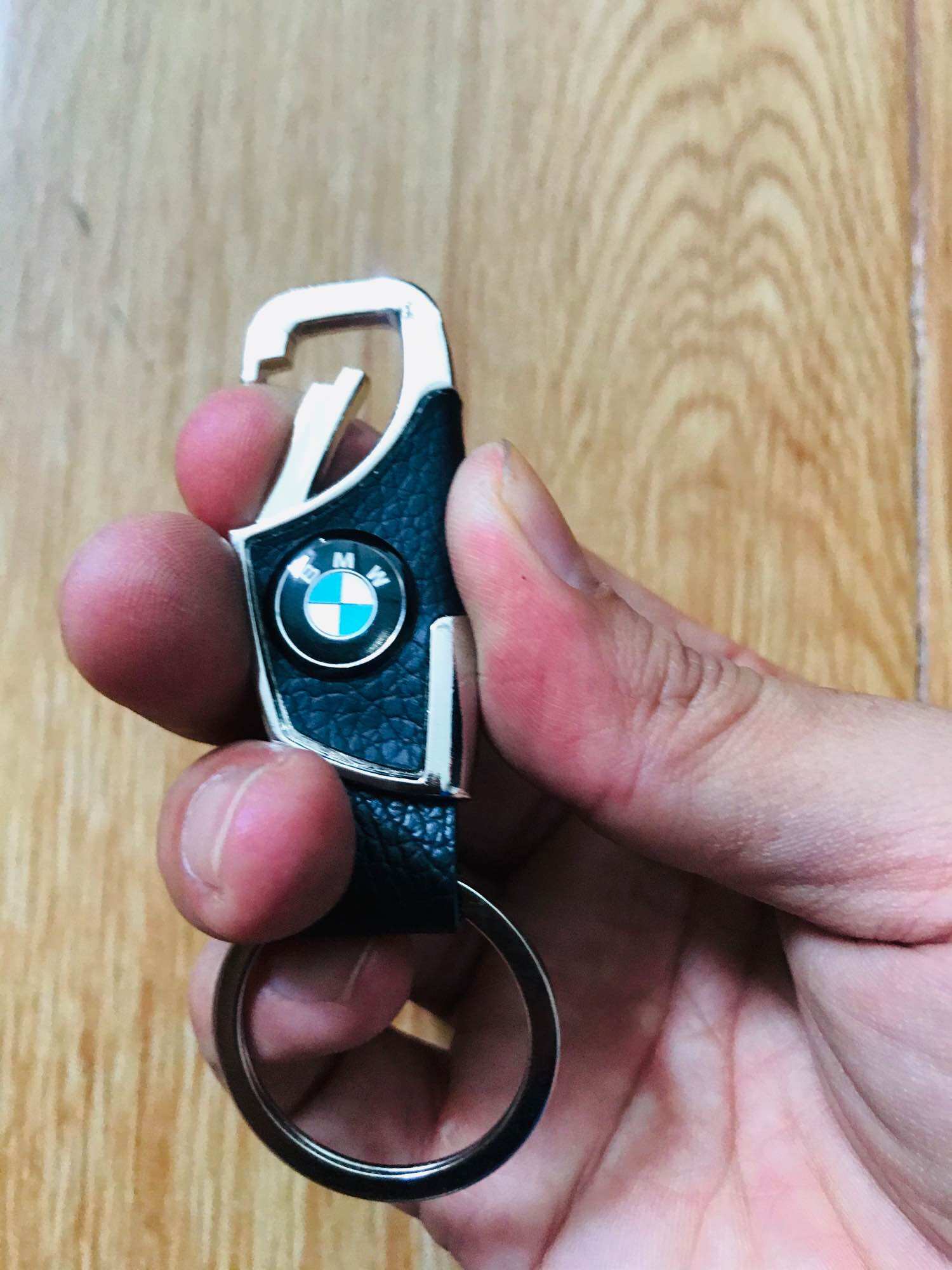 Combo móc khoá-ví da Logo BMW