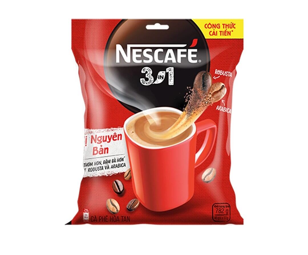 Túi 46 Gói Nescafe Đậm Đà Hài Hoà (Túi Đỏ - 46gói*17g)