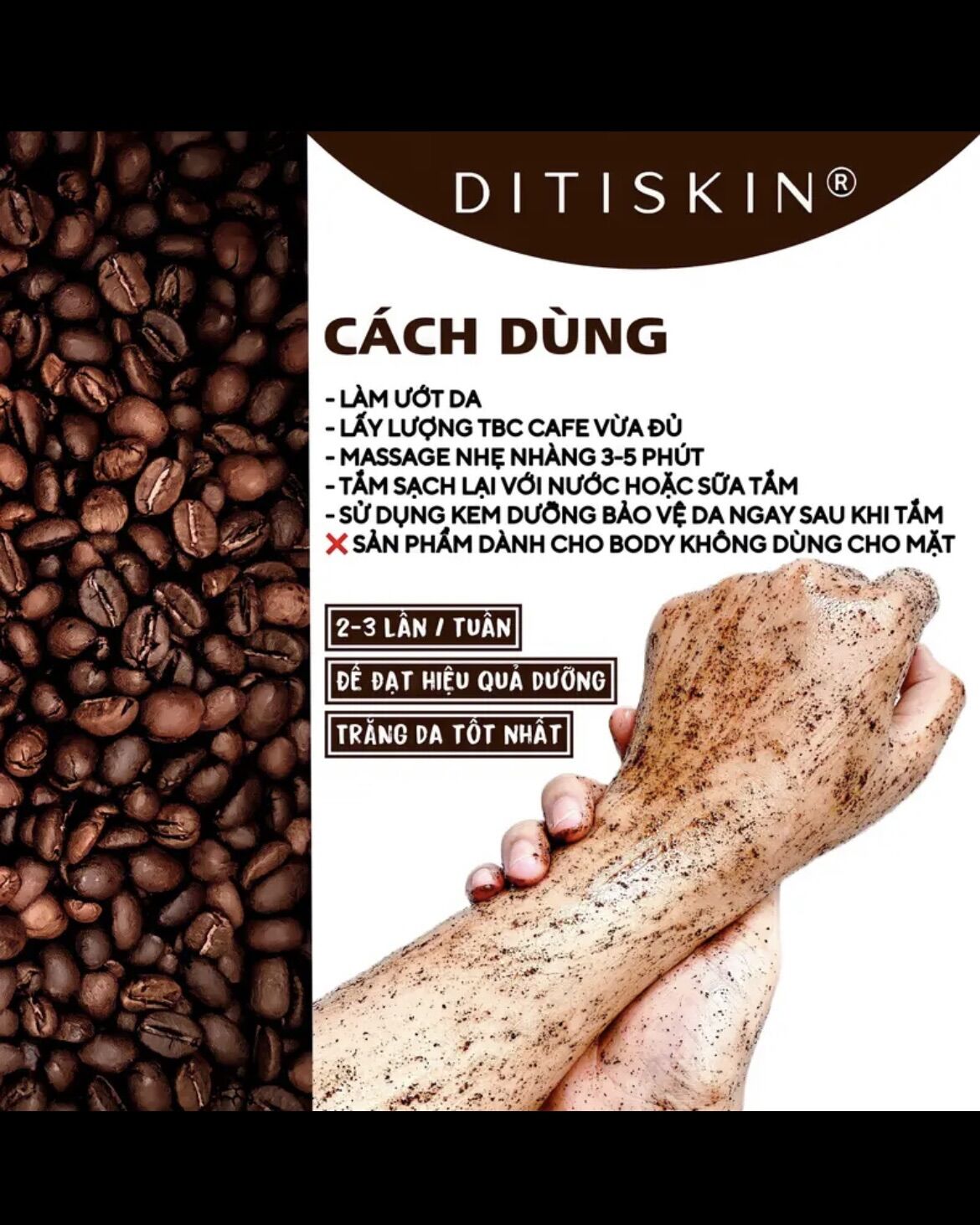 TẨY TẾ BÀO CHẾT COFEE BODY SCURB 1kg