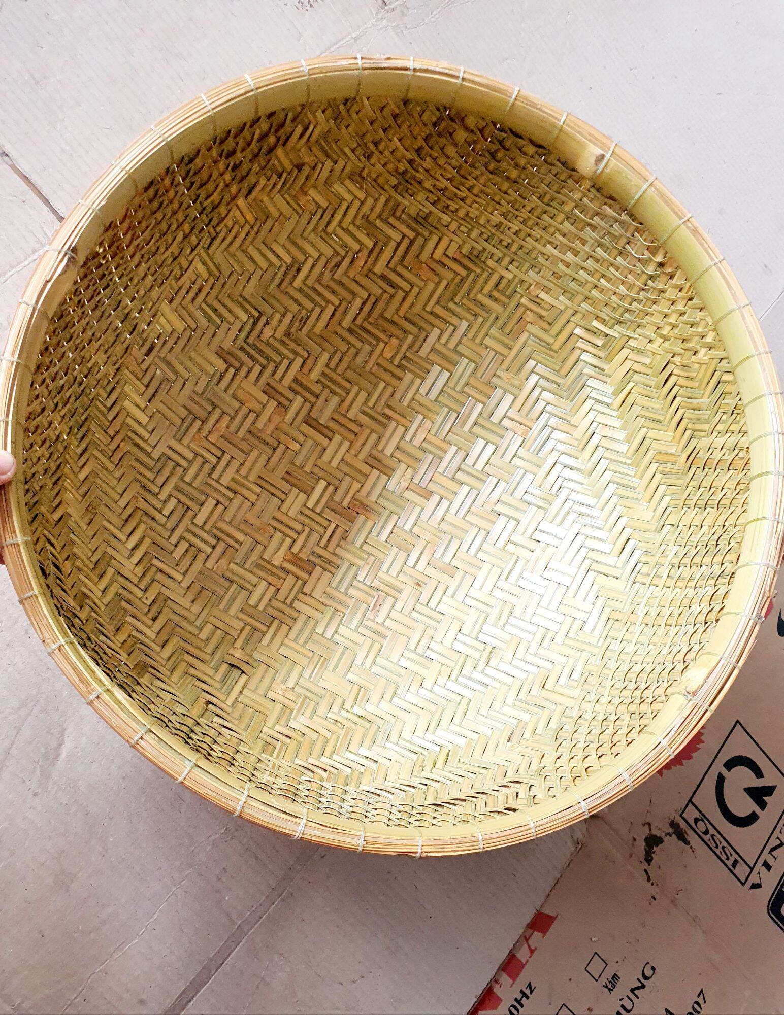 Thúng Gạo Đan Tre LOẠI 1, Chắc Chắn và Bền Đẹp