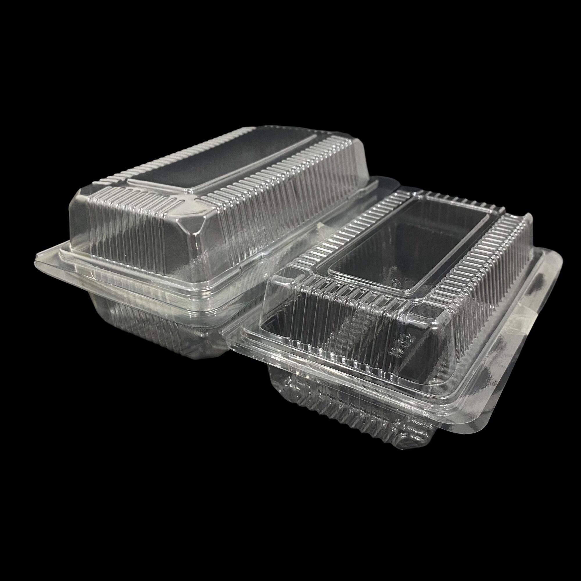 100 Hộp nhựa H04/H03 dùng 1 lần đựng bánh mì phô mai bơ tỏi, dâu tây, bánh bông lan