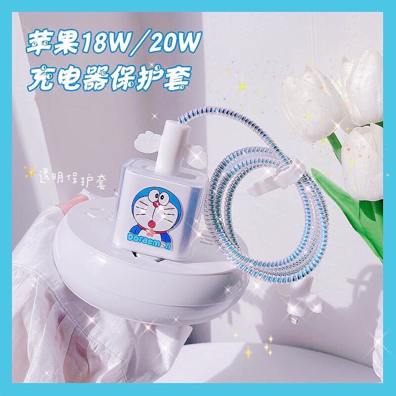 [HCM]Bọc bảo vệ sạc Iphone Doraemon