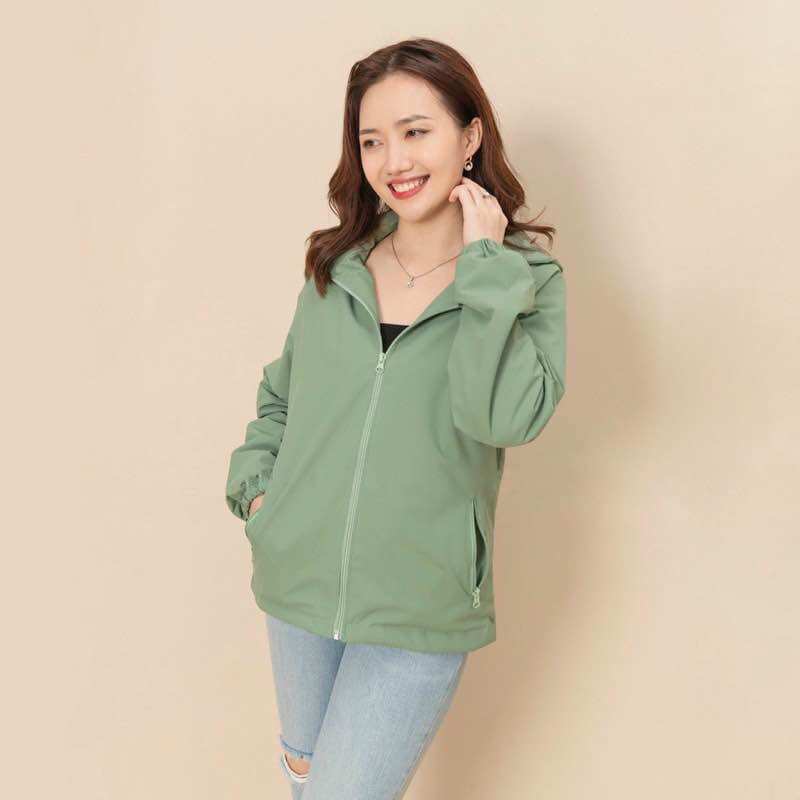 Áo khoác gió nữ 2 lớp cao cấp, 2 lớp chống nước