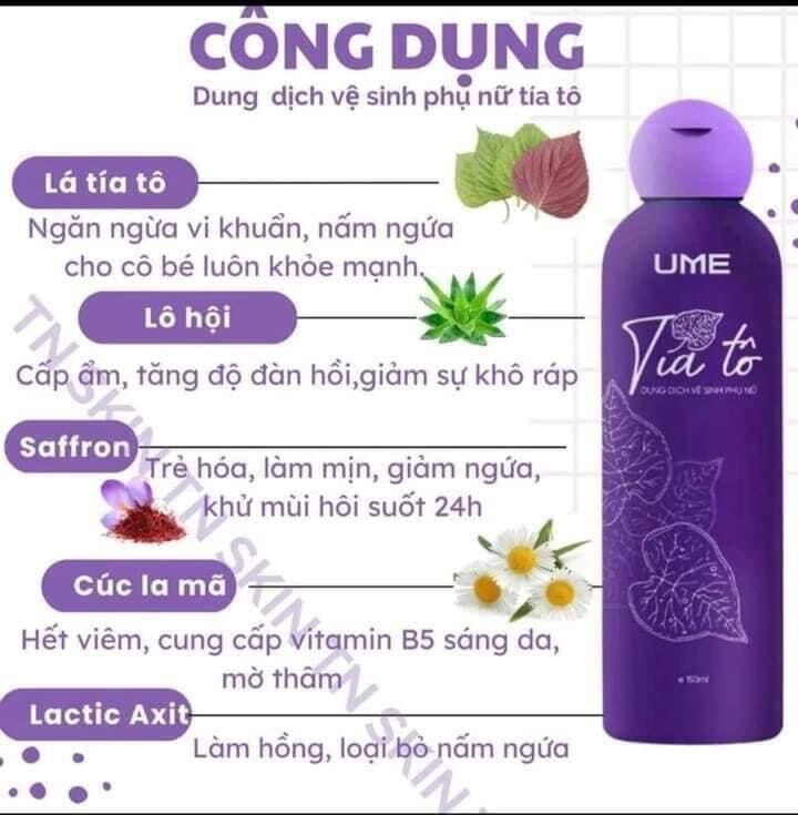 Dung dịch vệ sinh UME Tía Tô