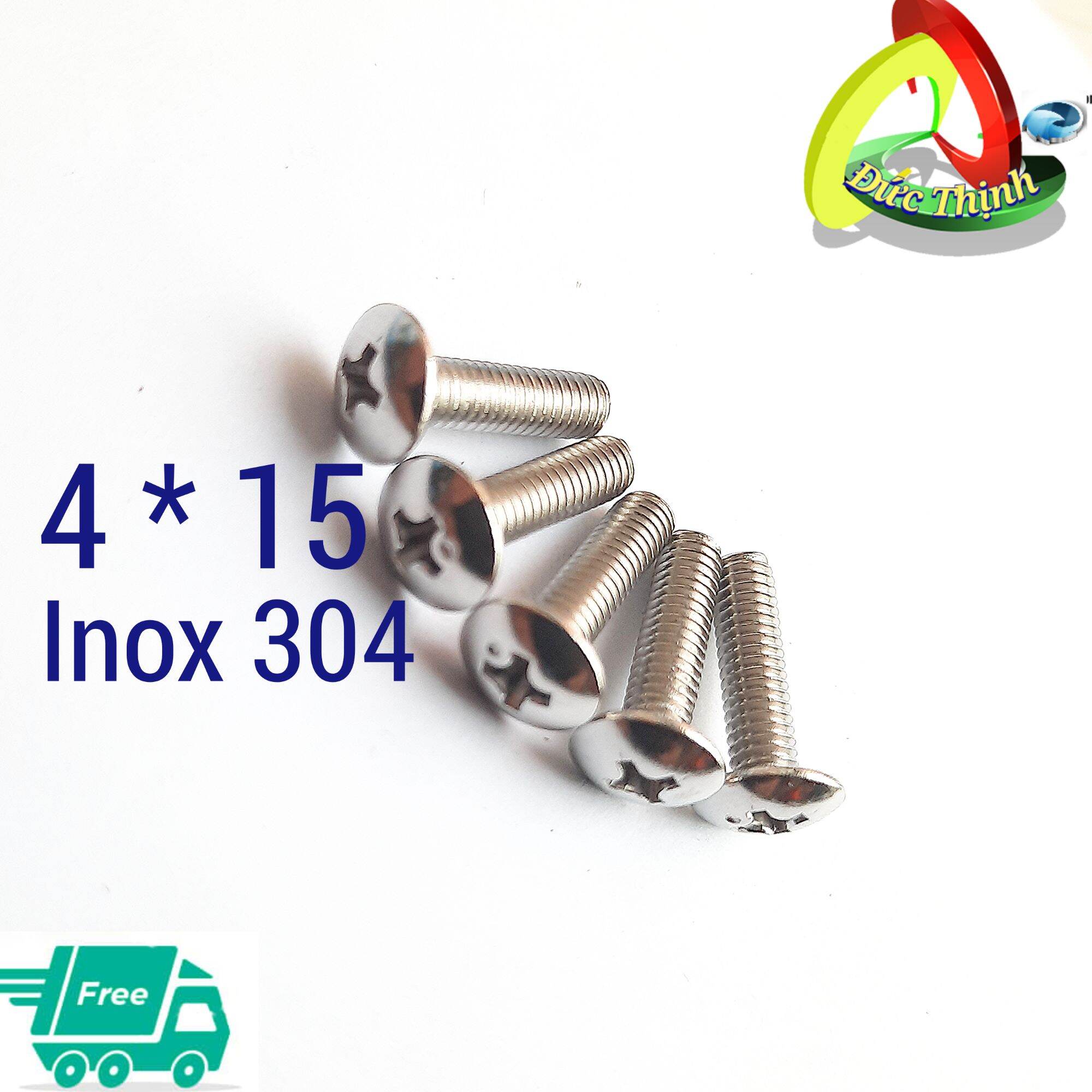 20  con vít m4*15 inox 304 nguyên chất [đầu dù ren mịn ] Có thể chọn mua 20 , 50 con hoặc 100 con sẽ rẻ hơn