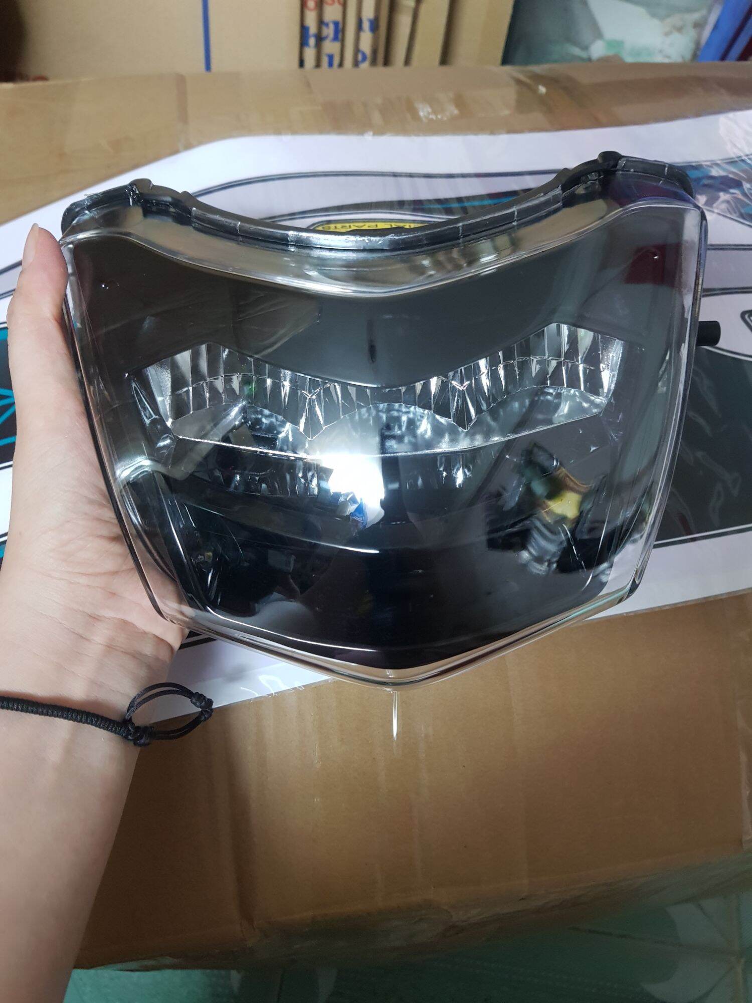 Đèn pha led 2 tầng gắn xe wave s , wave rs