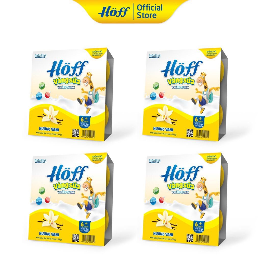 Váng Sữa vị Vani HOFF 4 vỉ - 16 hộp