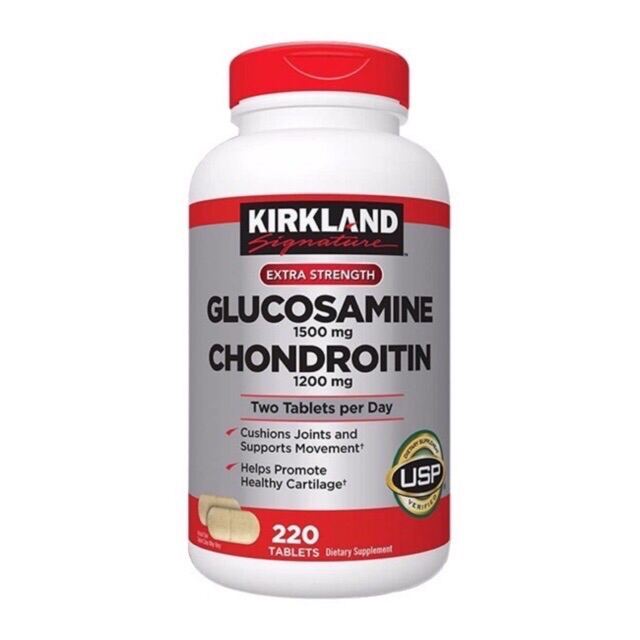 Viên Uống Bổ Khớp Kirkland Glucosamine 1500Mg & Chondroitin 1200Mg Loại 220 Viên