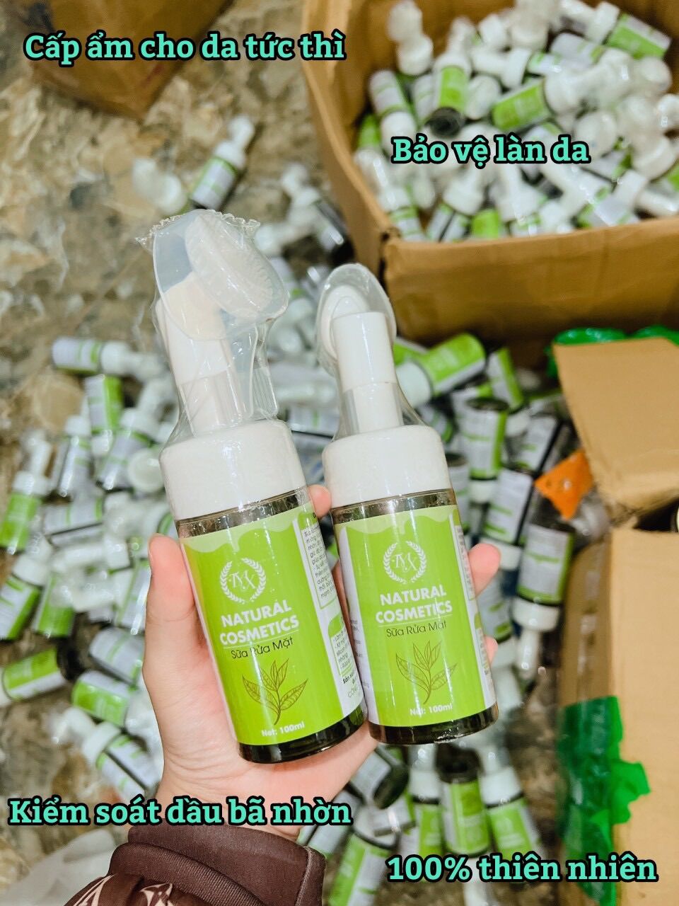 Sữa Rửa Mặt Tạo Bọt Thảo Mộc Xanh 100ml