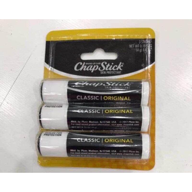 Set 3 son dưỡng môi chapstick