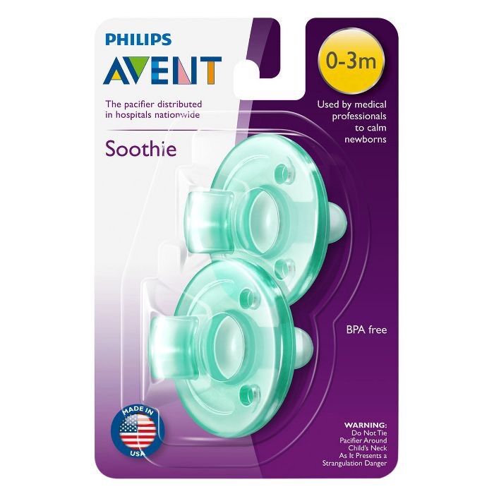 Set 2 ti ngậm chống vẩu Avent 0-3m