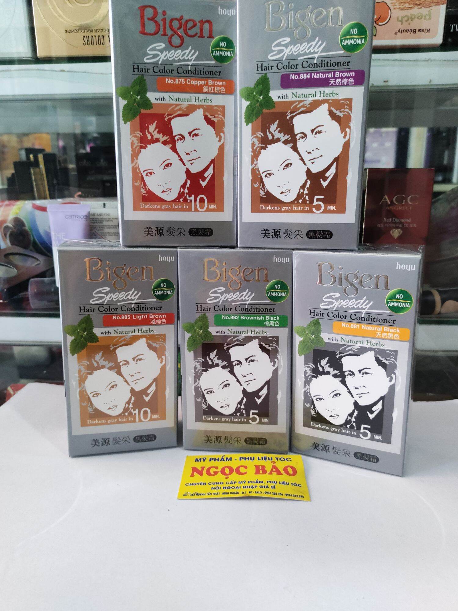 0Thuốc Nhuộm Tóc Phủ Bạc Bigen Speedy Hair Color Conditioner