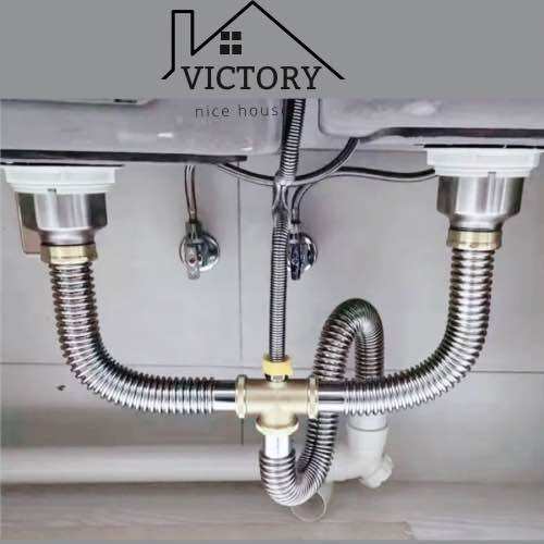 Xi phông ống thoát nước bồn chậu rửa chén bát inox 304