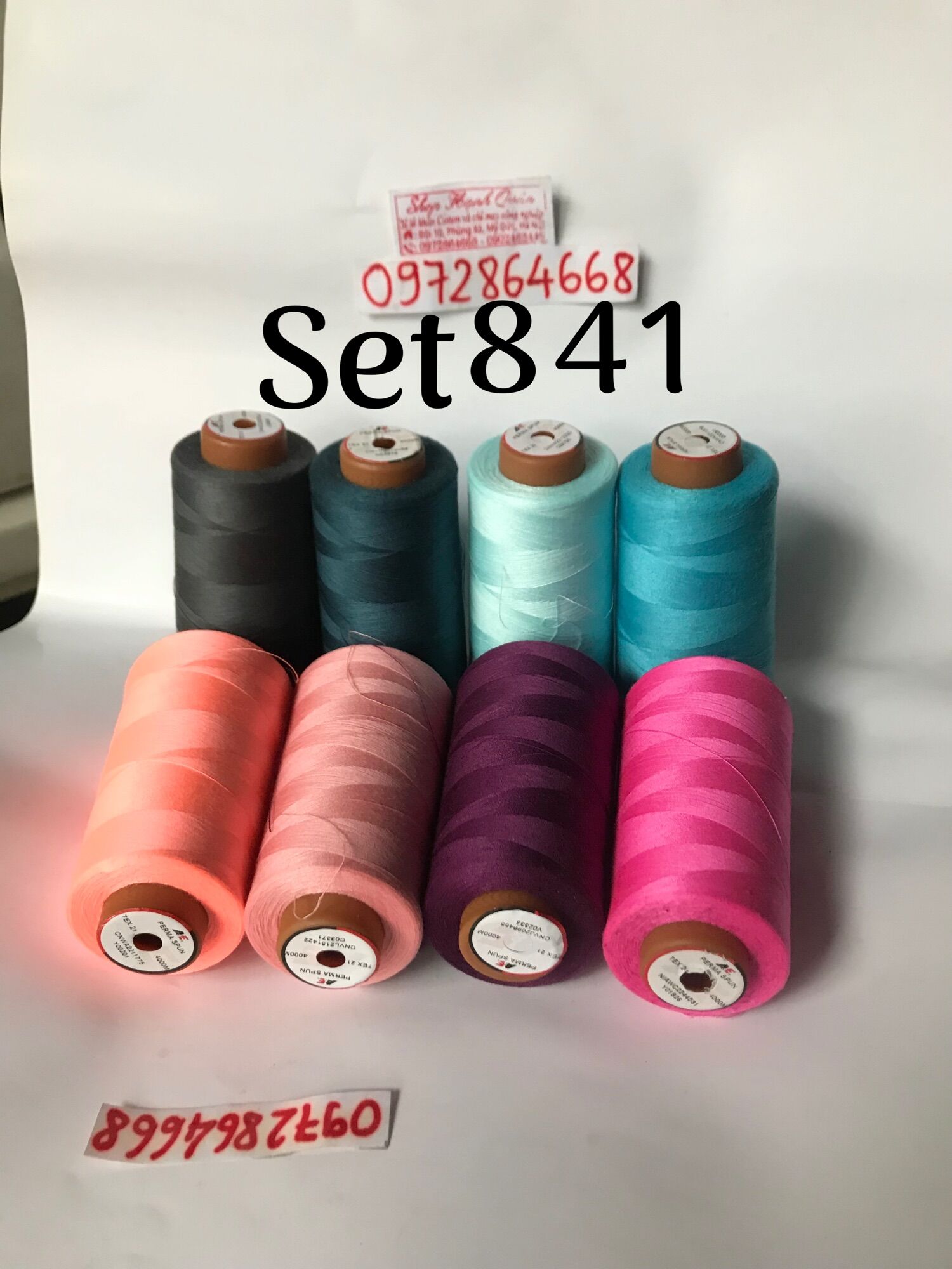 Set chỉ sợi nhỏ may áo dài