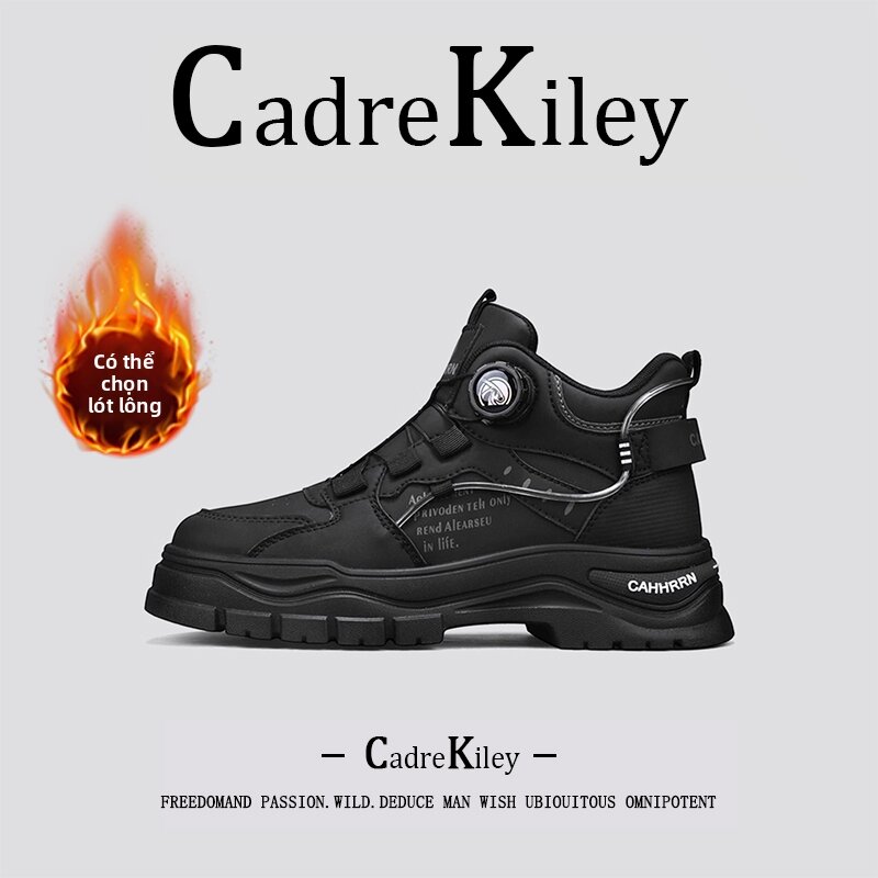 CHAODONG | Thick-soled Casual Warm High-top Shoes For Men - Thương hiệu CHAODONG Giá 843,000 Đồng*Miễn phí vận chuyển
