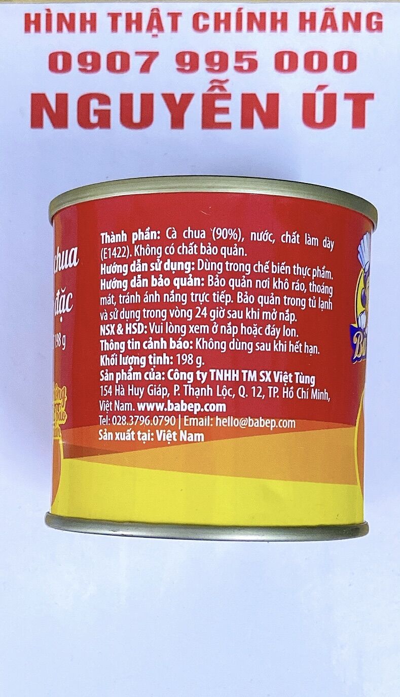[HCM]cà chua cô đặc bà bếp 198g