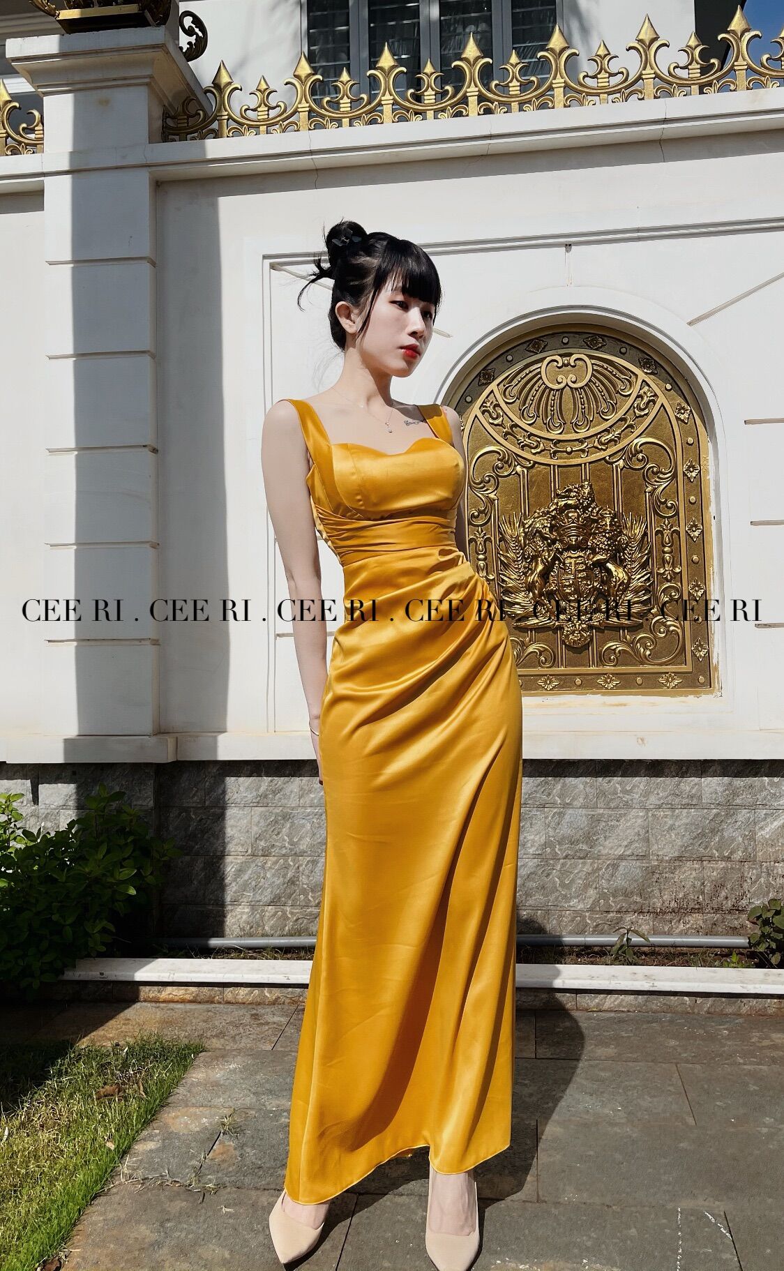 ( ẢNH THẬT CEERI SHOP ) Váy lụa cao cấp