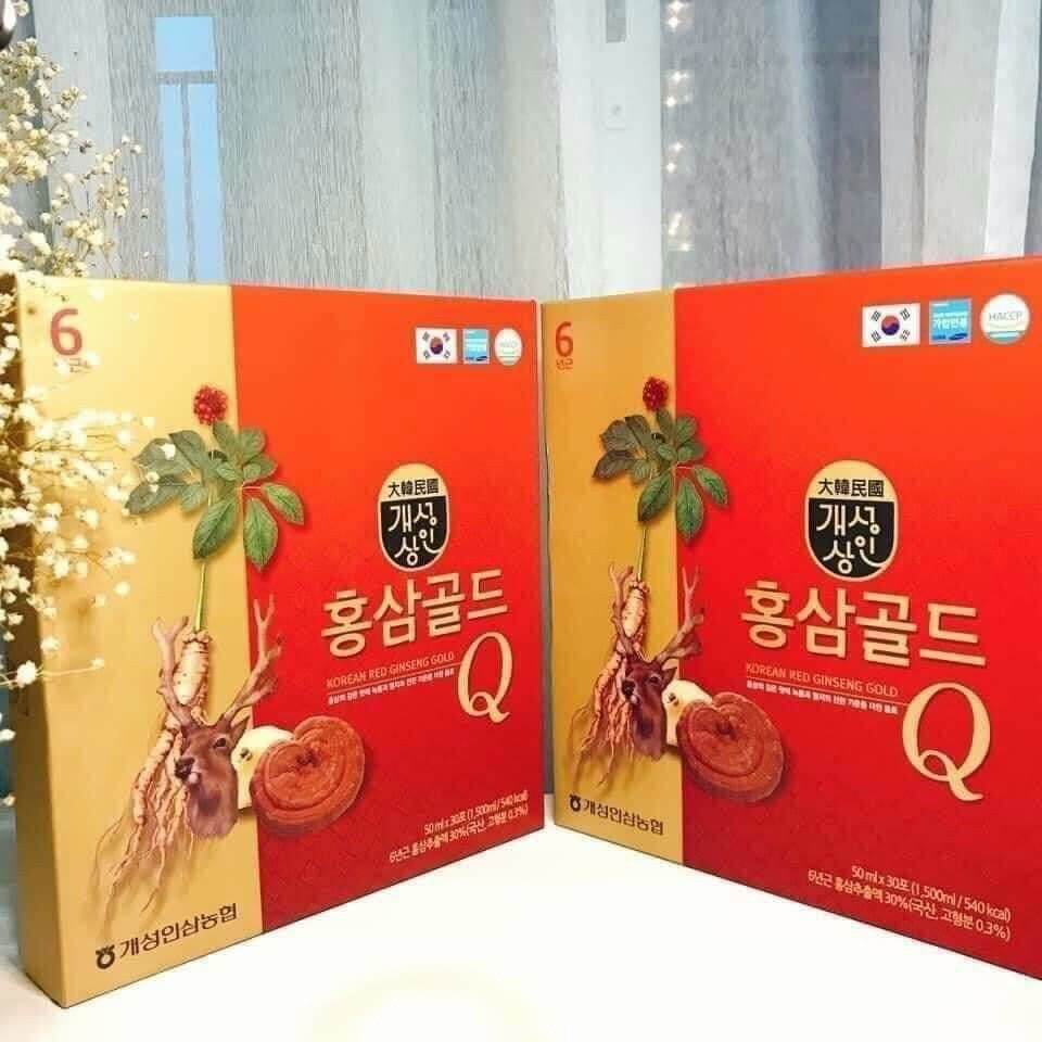 Nước hồng sâm nhung hươu linh chi hàn quốc