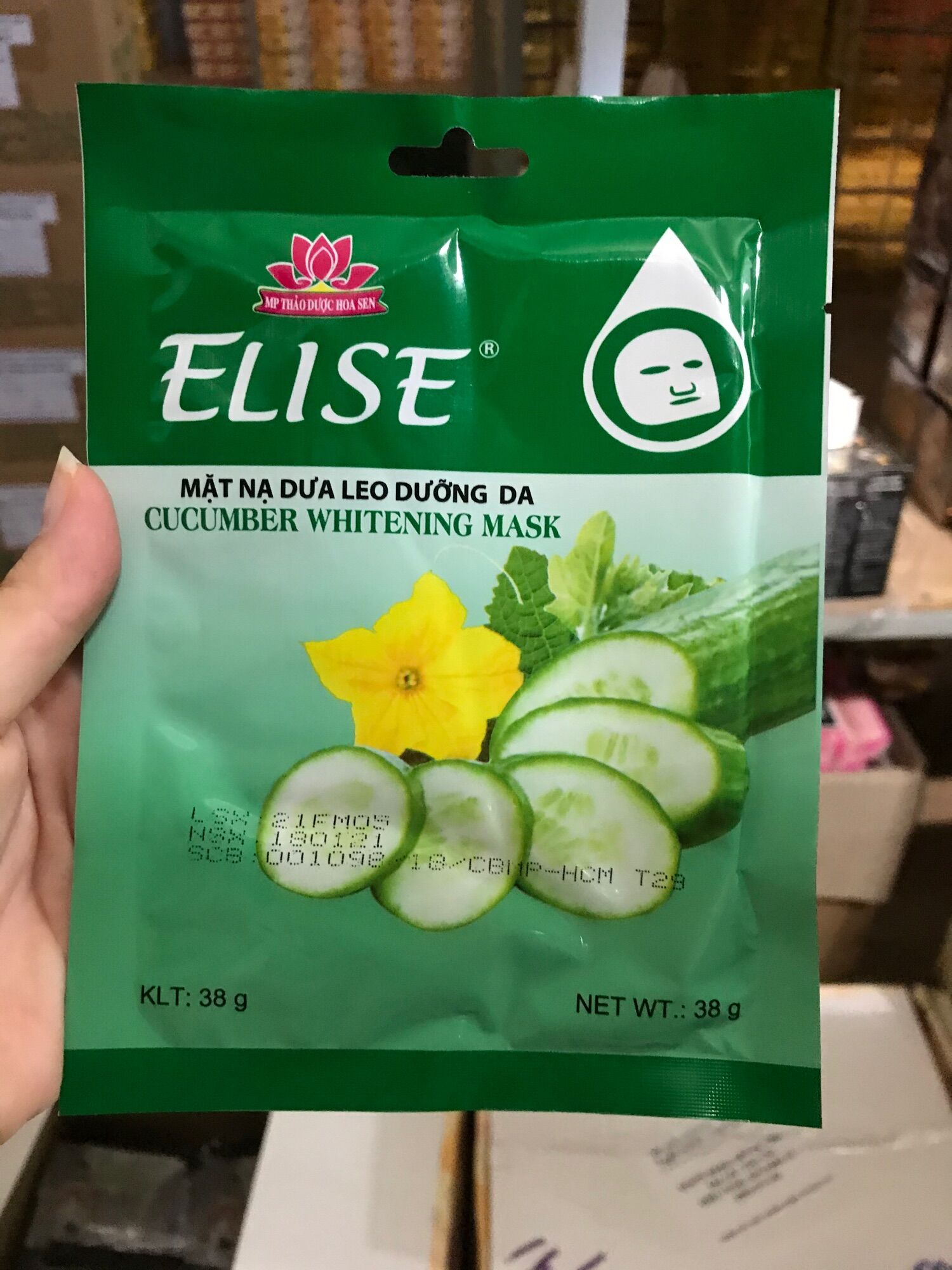 Mặt nạ Elise dưa leo