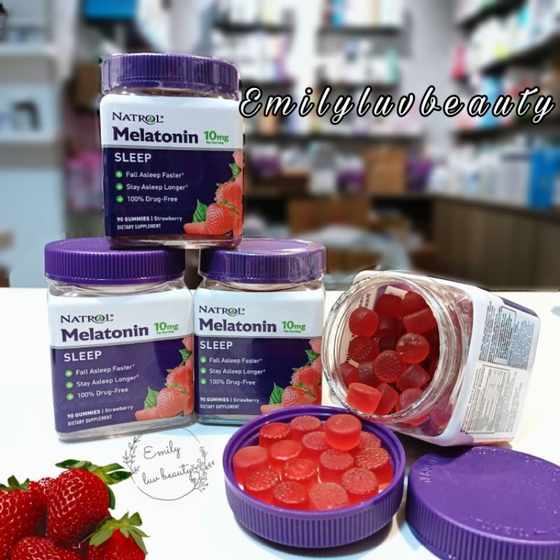 Kẹo dẻo ngủ ngon Natrol Melatonin 10mg [TÁCH LẺ]