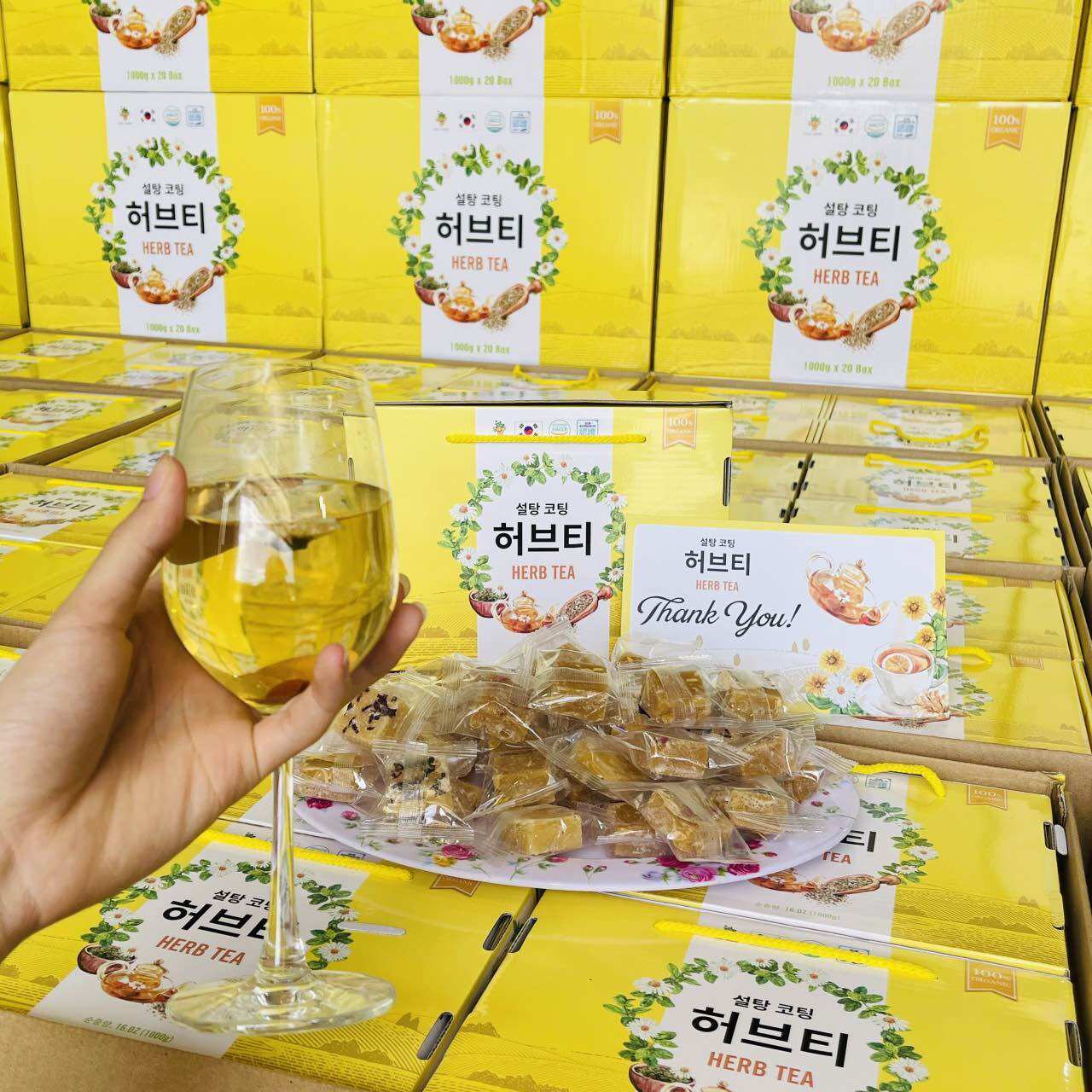 Trà Hoa Cúc Đường Phèn Mix vị HERB TEA