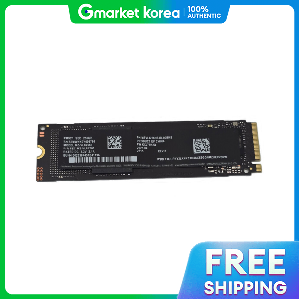 Samsung | Ổ cứng SSD Samsung PM9C1 MZ-VL82560 NVMe M.2 256GB (Hàng rời) DK