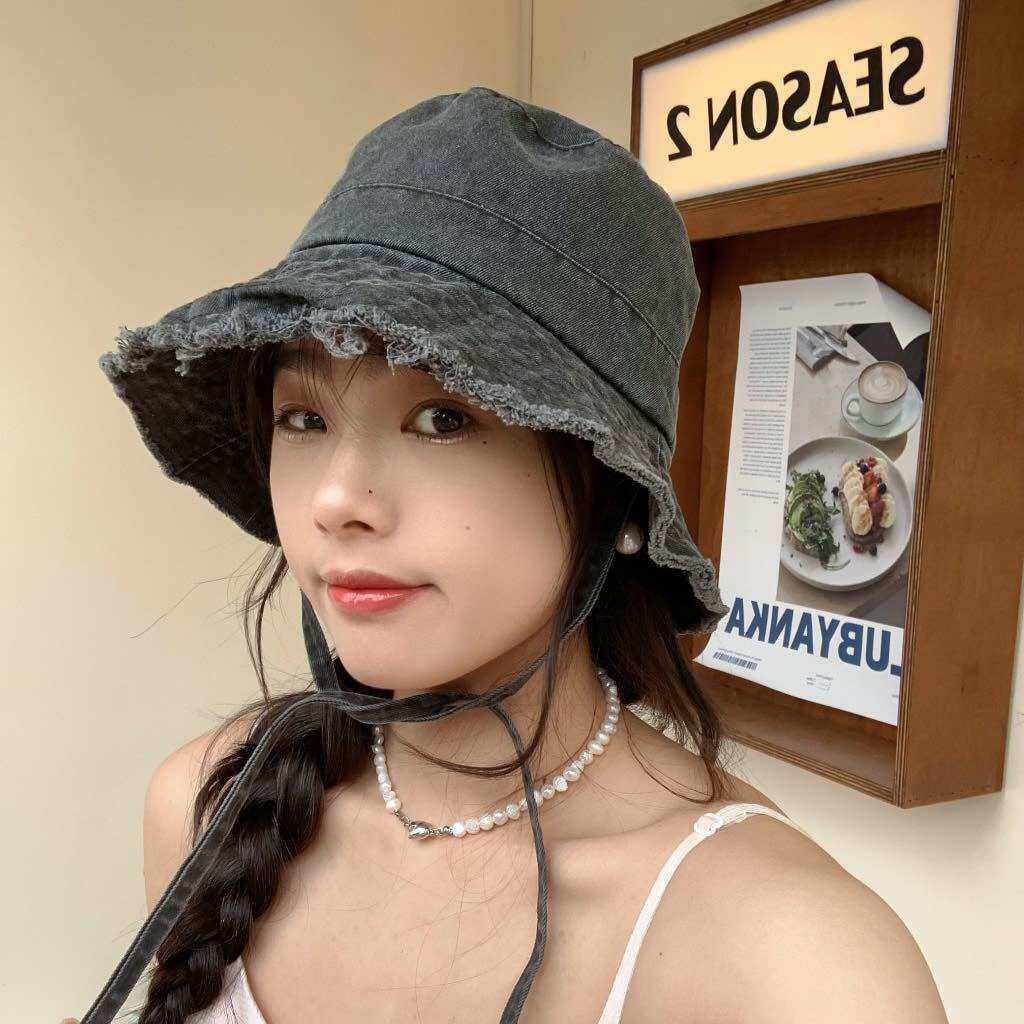 Mũ Vành Tua Rua Có Dây Dễ Thương Thời Trang