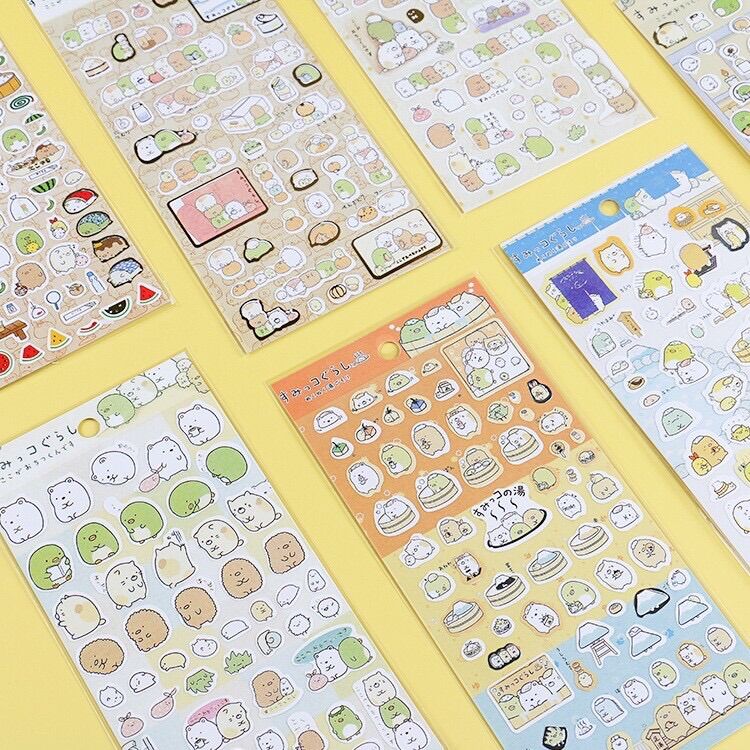 Sticker molang Hàn Quốc trang trí sổ lưu niệm
