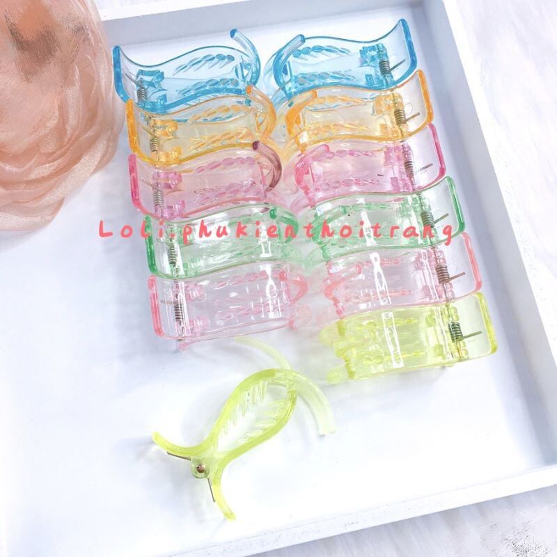 Set 6 kẹp càng cua 3 răng_5 răng nhiều màu