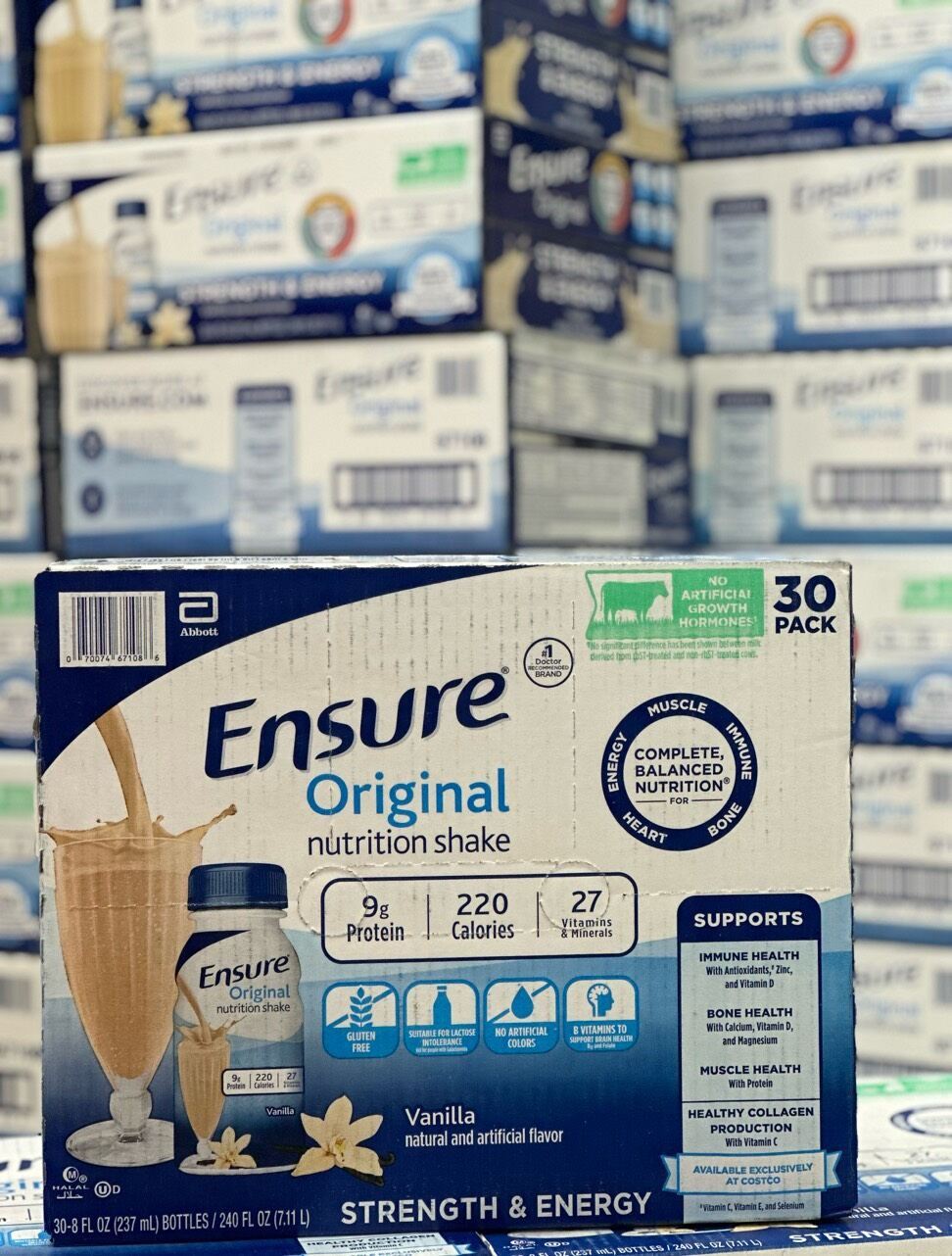 Thùng 30 chai Ensure nước 237ml Mỹ