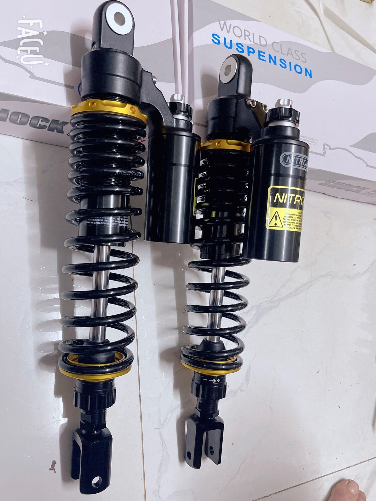 Phuộc nhún nitron shvn full đen