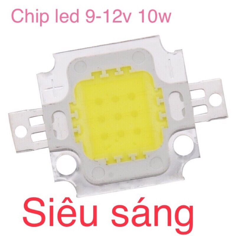10 chip led 10w gián tiếp 1100lumen | ánh sáng 6500k/3000k điện áp 9-12v.