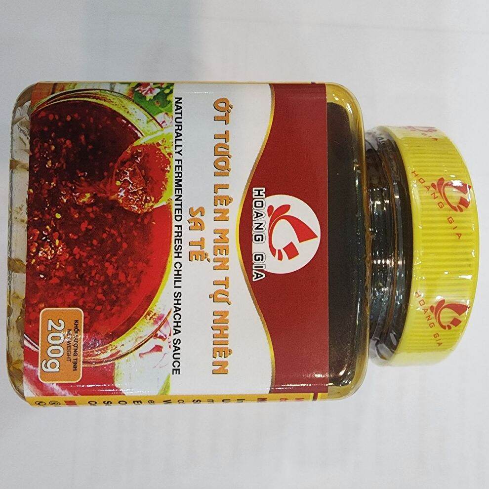 Ớt tươi lên men tự nhiên sa tế thơm ngon, hộp nhựa