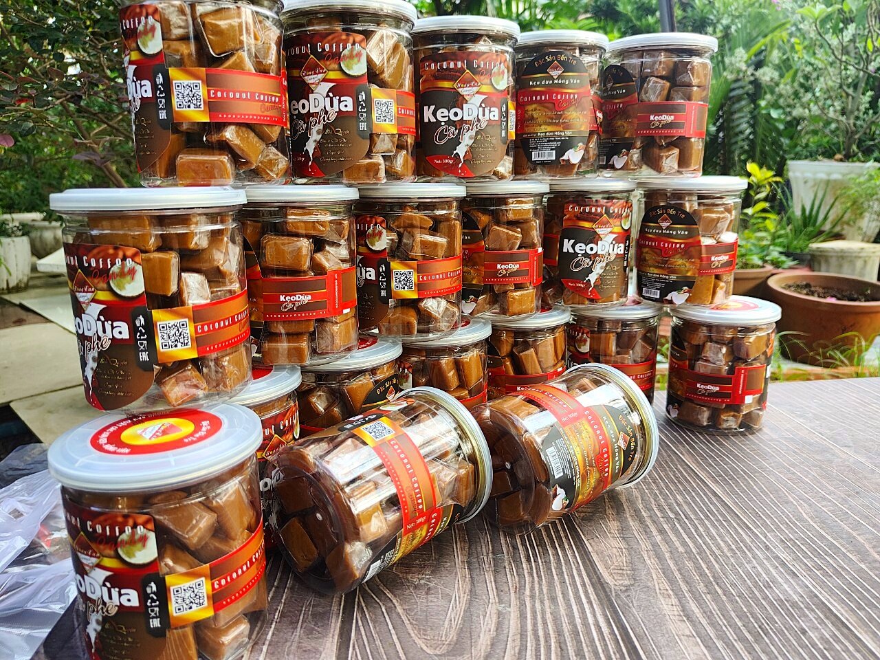 Kẹo dừa cafe Hồng Vân hủ 300g