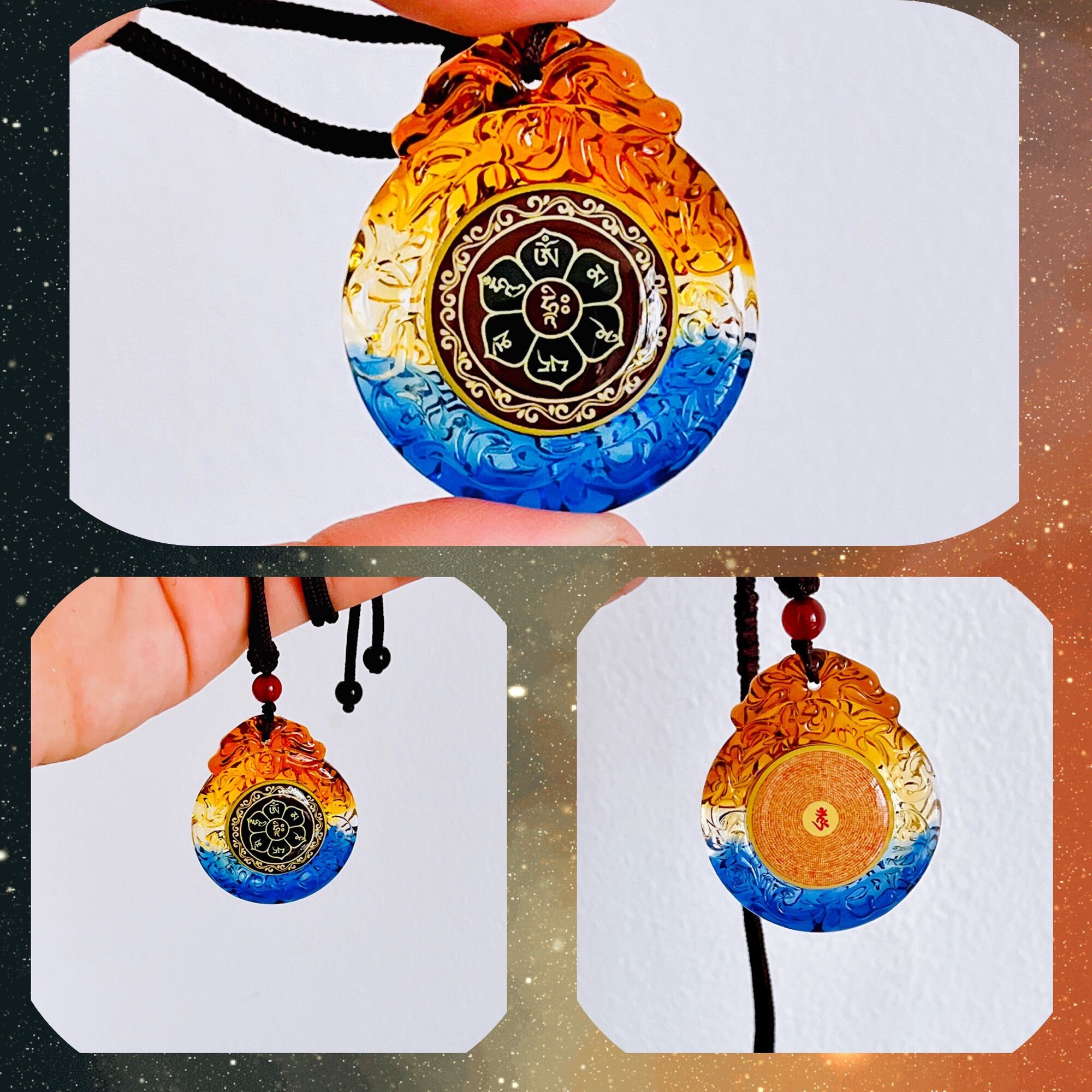 [2 mặt 2 chú] Dây chuyền chú Lục Tự Đại Minh và Chú Lăng Nghiêm