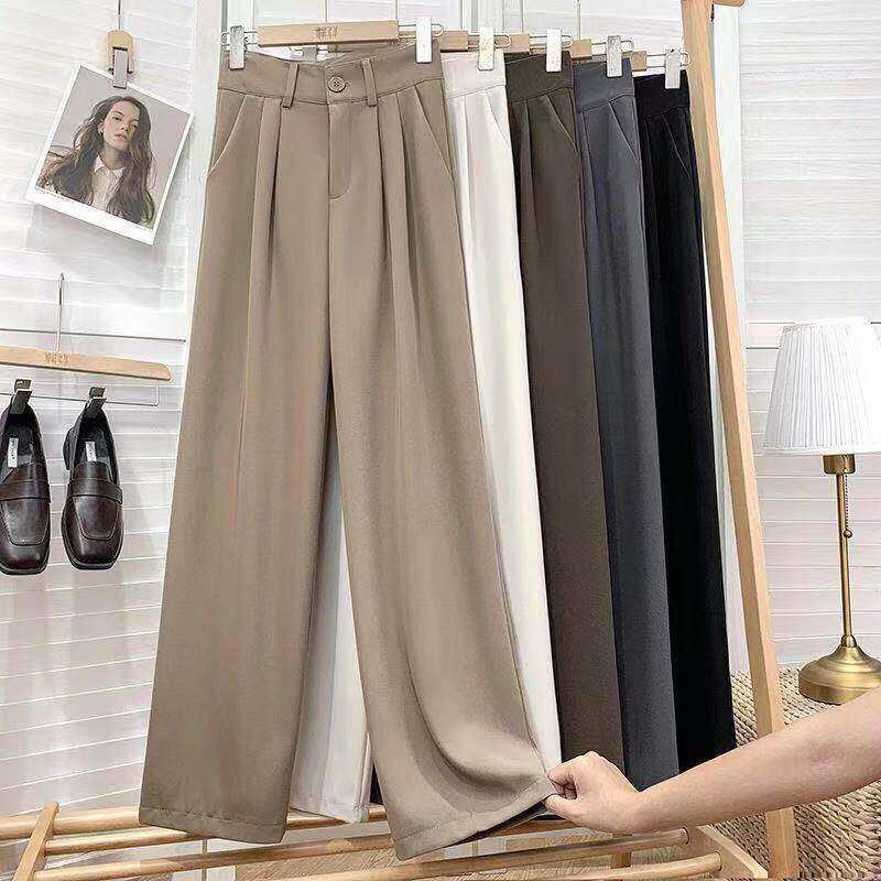 Quần suông ống rộng MIE culottes khoá trước thun sau QS102