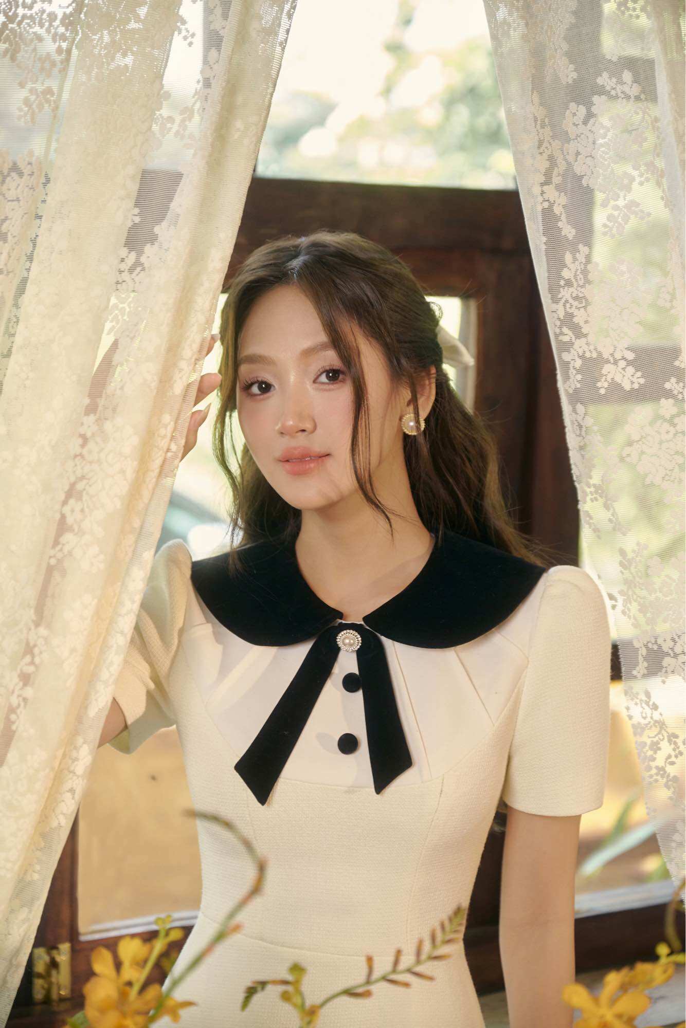 CÉLESTE - Váy dạ tweed Winny Dress