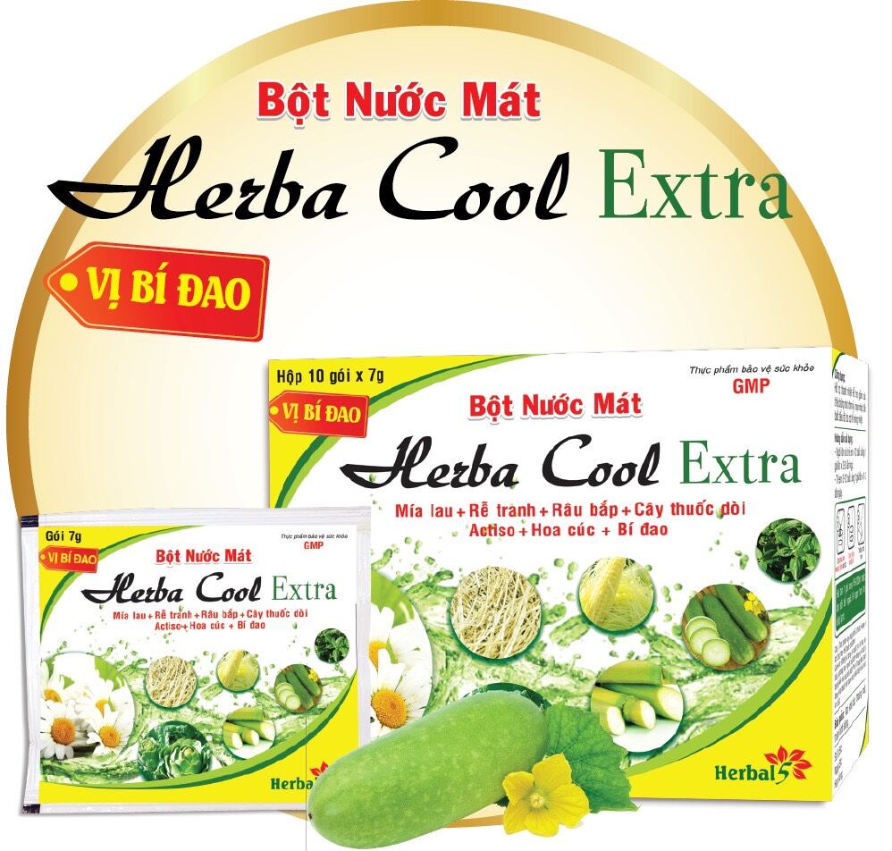 Bột nước mát Herbal Cool vị bắp/vị bí đao