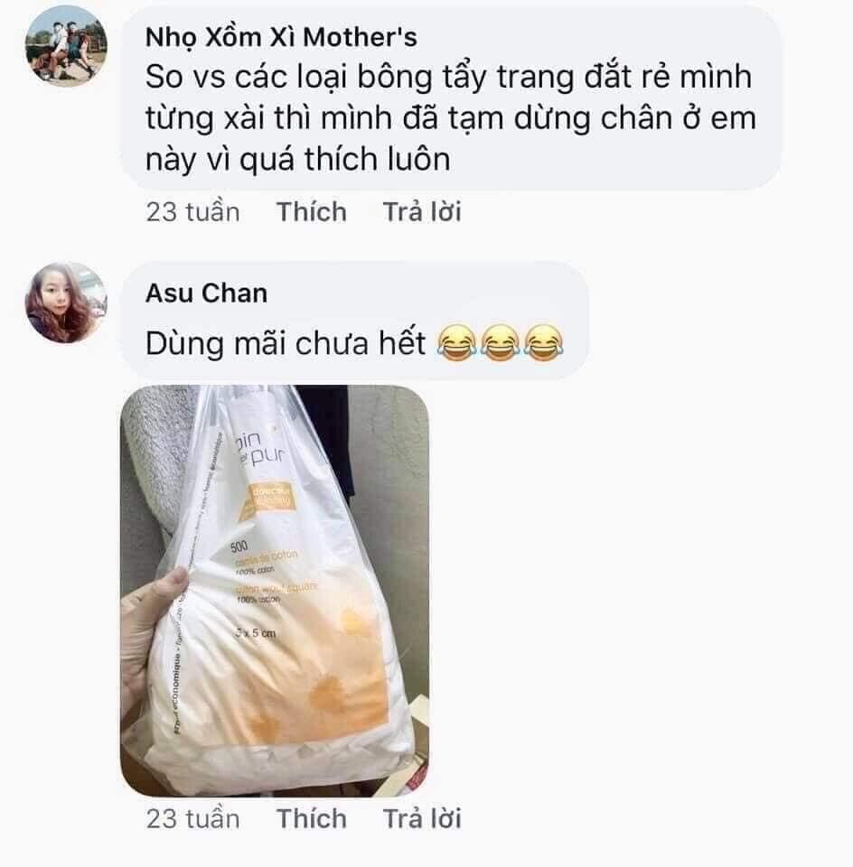 Bông tẩy trang Tetra Pháp 600 MIẾNG