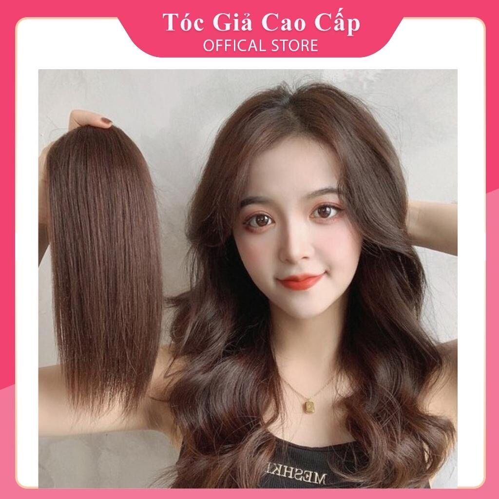 Tóc giả kẹp phồng dày tóc ❇️tơ dệt cao cấp ❇️