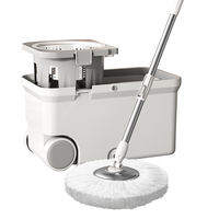 TEITEIRO | Bộ Chổi Lau Nhà Quay Dễ Làm Sạch Dùng Ẩm  Khô