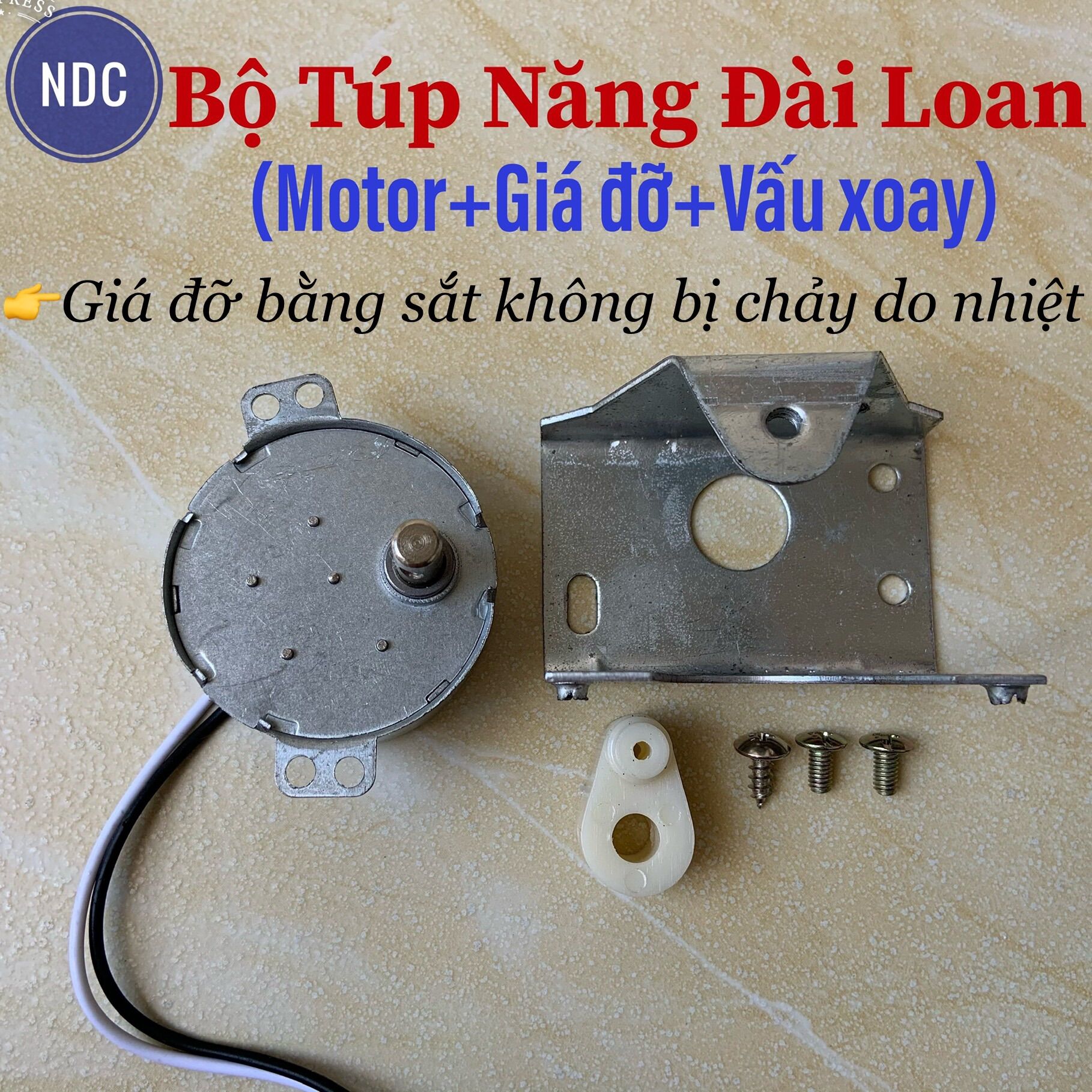 Bộ túp năng Đài Loan điện 220v Pát Giá đỡ sắt (Chống chảy)