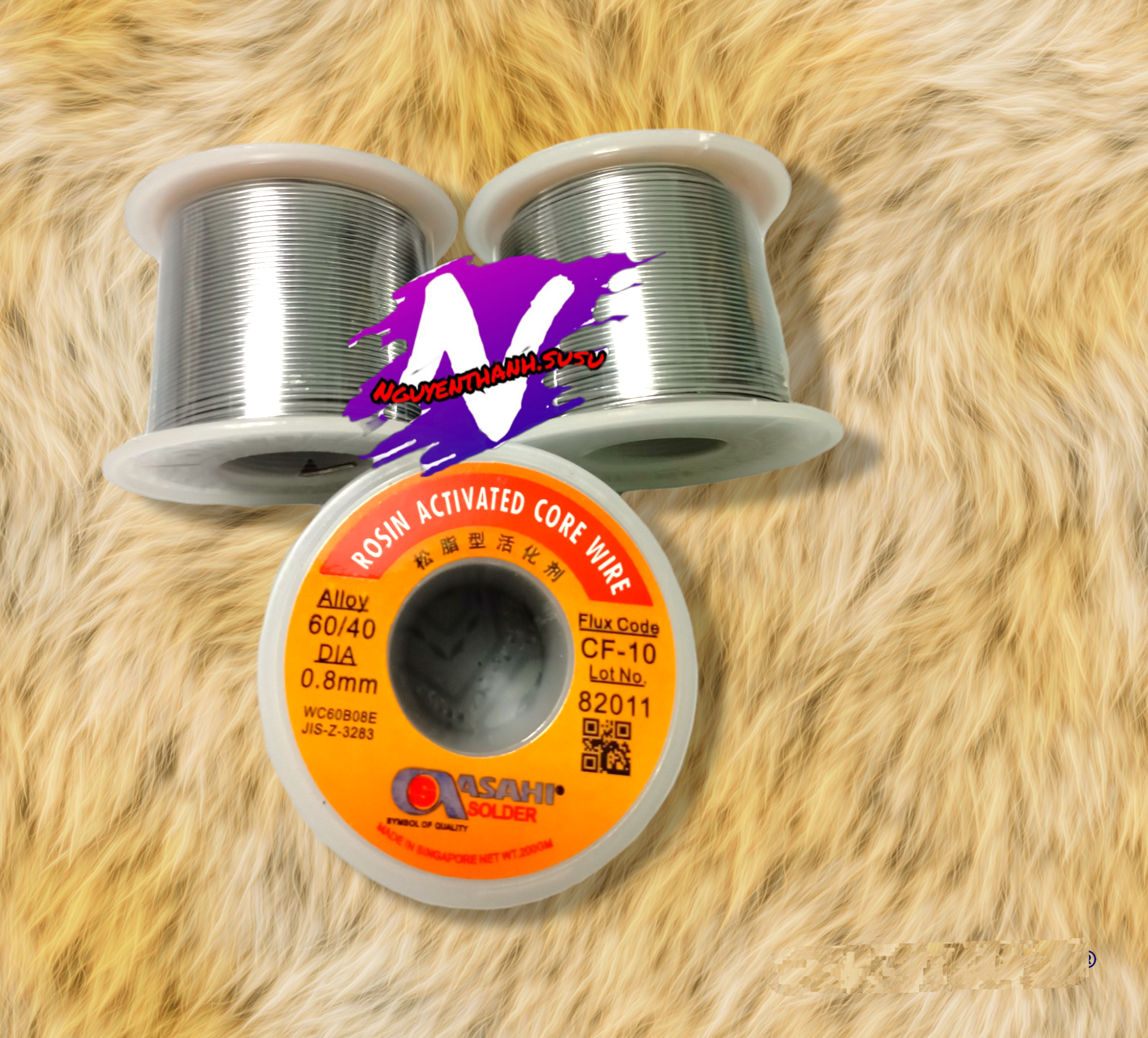 Thiếc hàn asahi 0.8mm, 200g