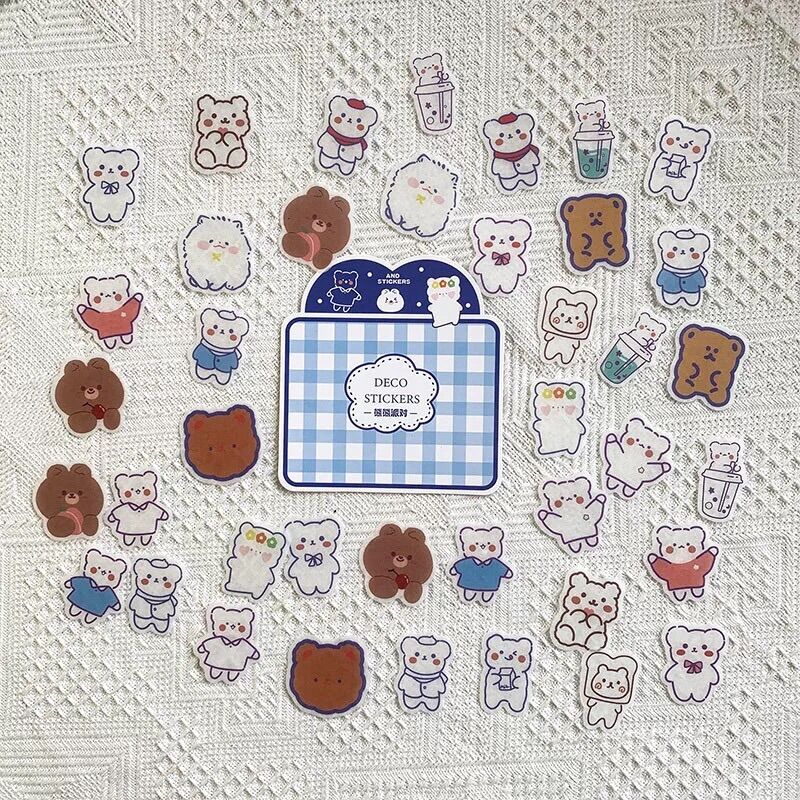 Set 40 miếng Sticker hình dán hoạt hình cắt rời