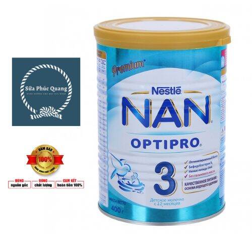Sữa bột nan nga optipro số 3 400g + 800g cho bé từ 12 tháng tuổi