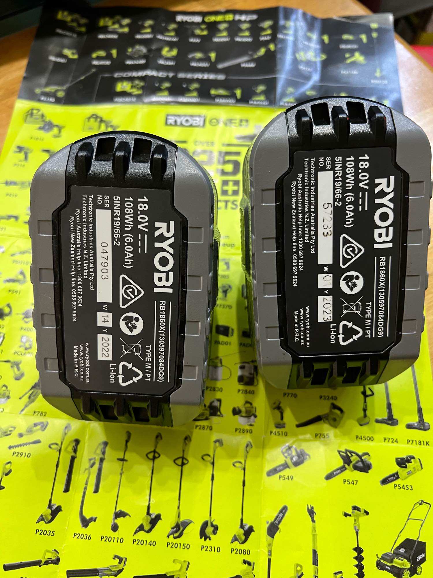Pin HP 18V Ryobi dòng xã cao