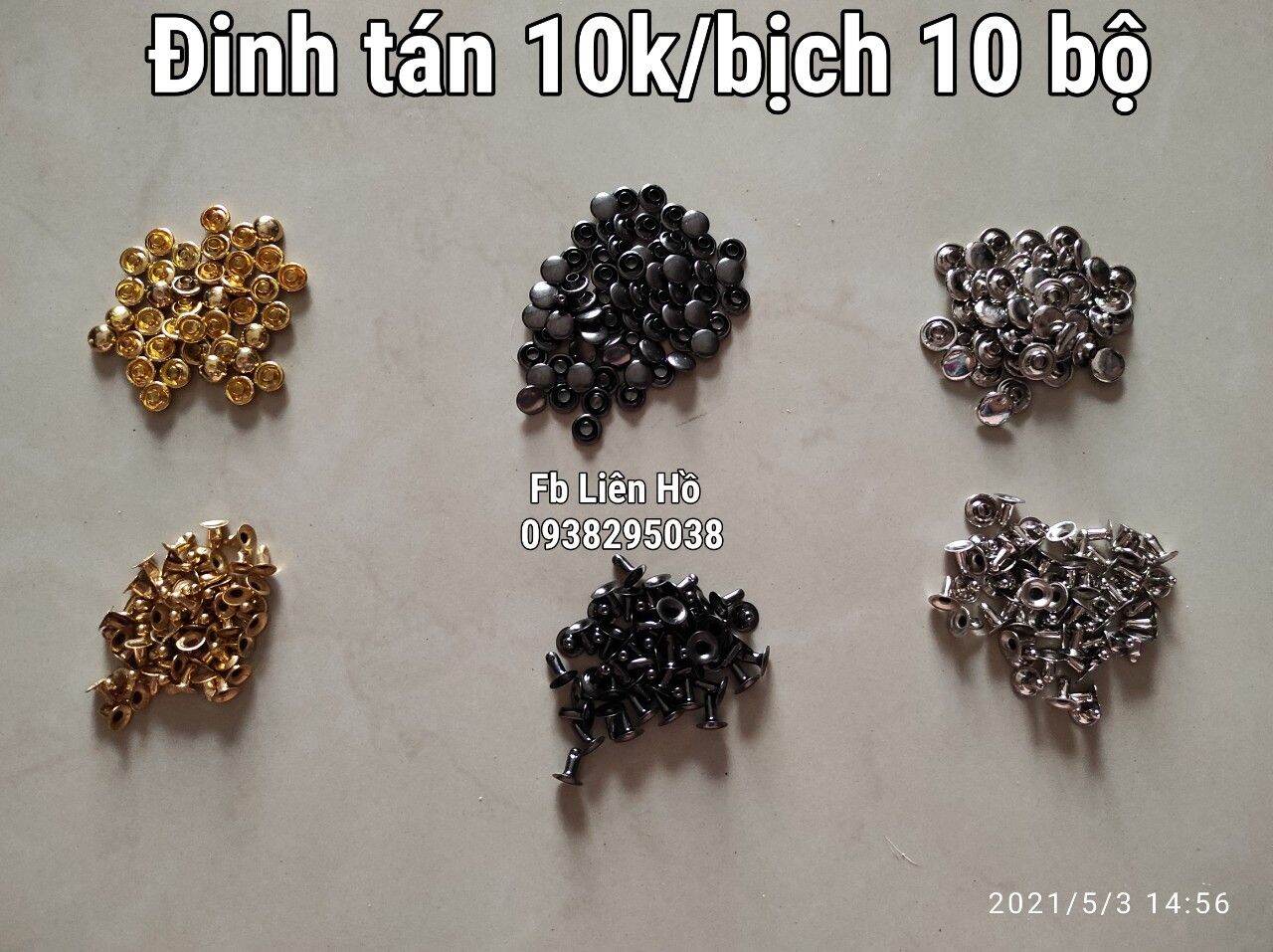 Đinh tán đóng túi xách